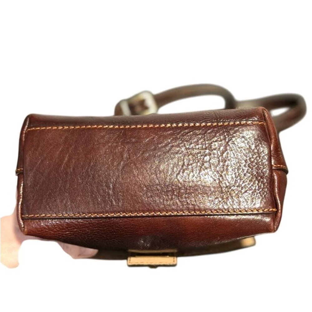 RARE! Floto Sapri Cross Body Bag Made in Italy Leather, Vecchio Brown sold out r - Picture 15 of 16